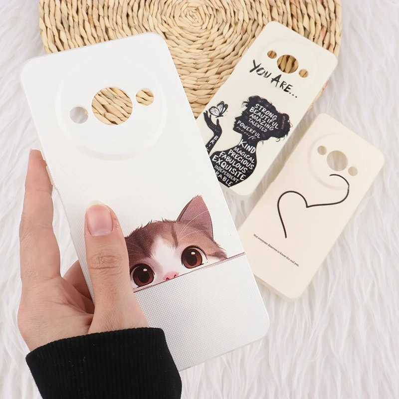 قاب ژله ای شیائومی Redmi A3 / A3X طرح دار چاپی محافظ لنزدار