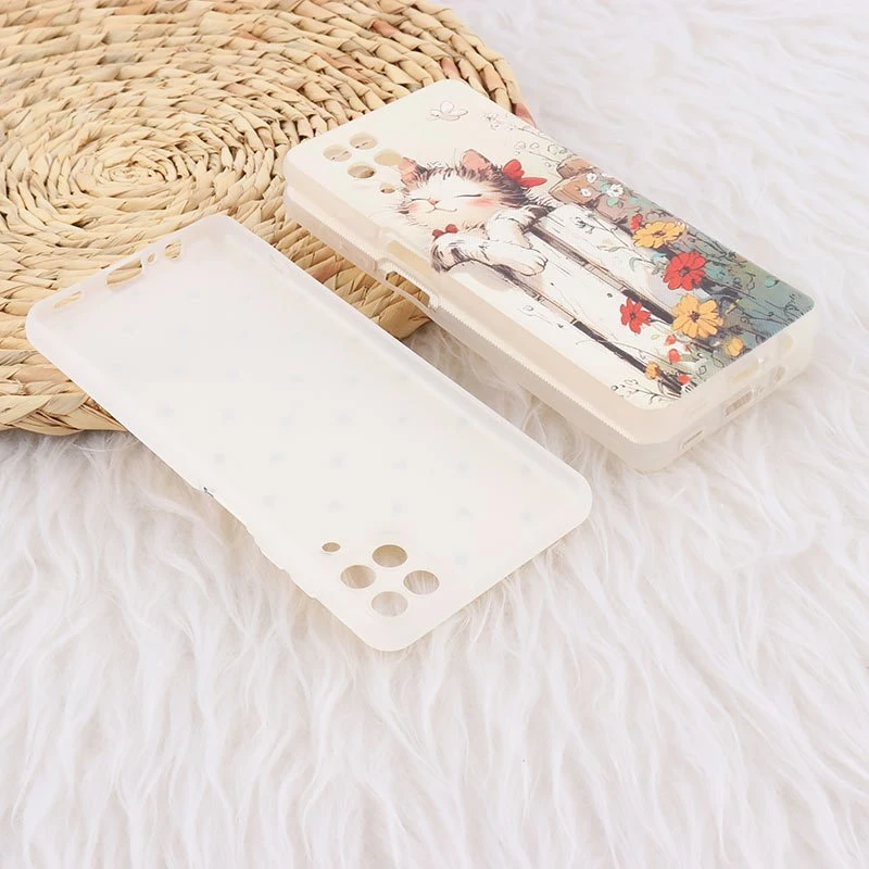 قاب ژله ای سامسونگ Galaxy A12 / M12 طرح دار چاپی محافظ لنزدار