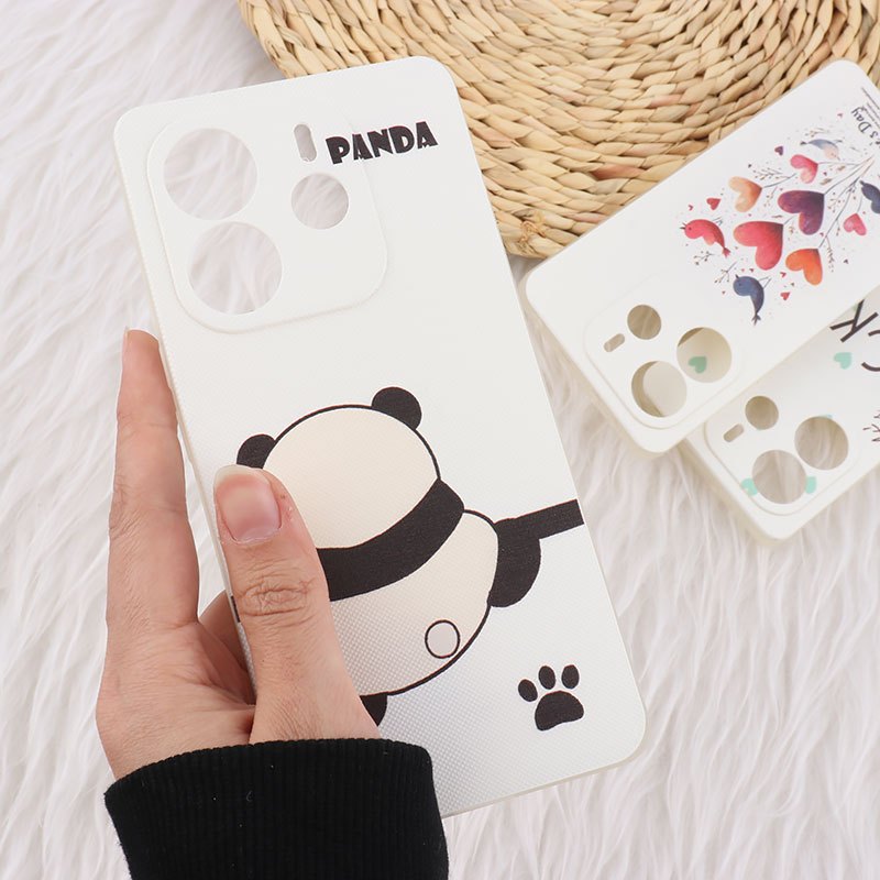 قاب ژله ای شیائومی Redmi Note 14 طرح دار چاپی محافظ لنزدار