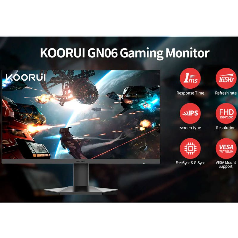 مانیتور گیمینگ کووری 27GN06 سایز 27 اینچ