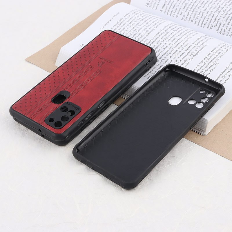 قاب چرمی Canary سامسونگ Galaxy A21s محافظ لنزدار