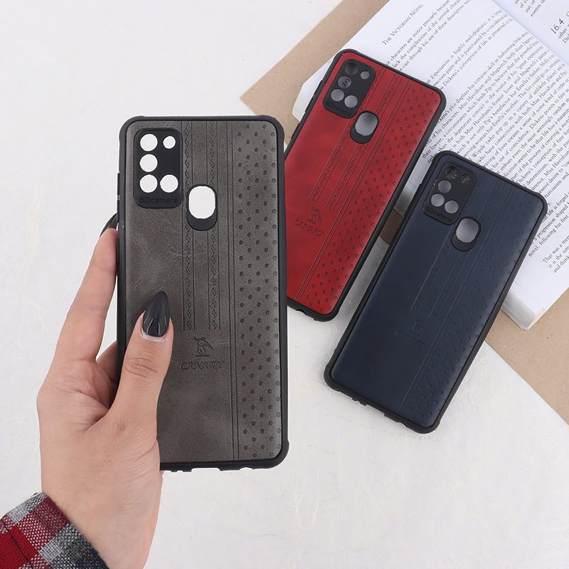 قاب چرمی Canary سامسونگ Galaxy A21s محافظ لنزدار