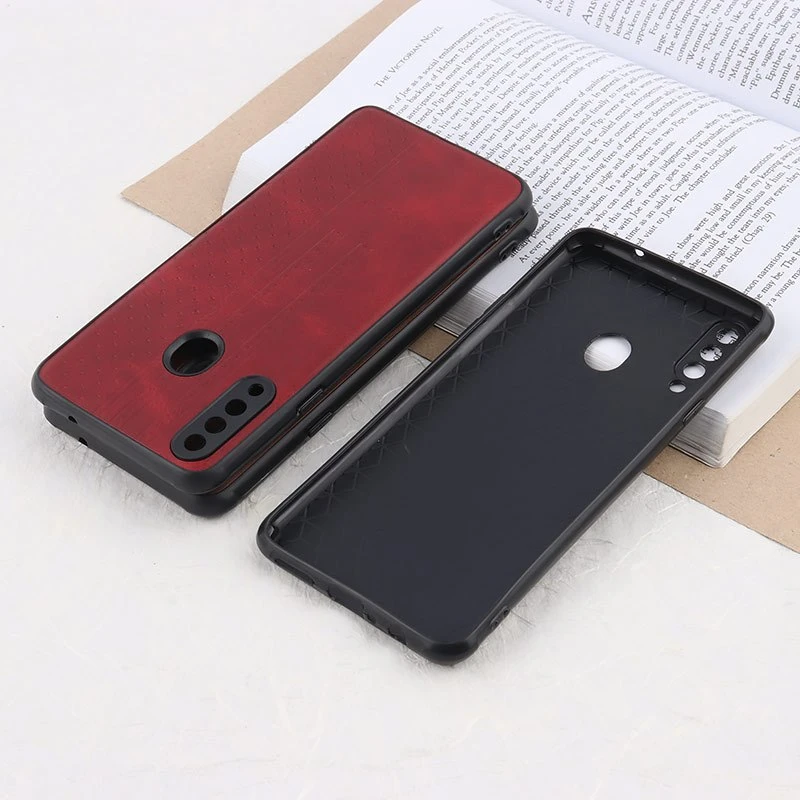 قاب چرمی Canary سامسونگ Galaxy A20s محافظ لنزدار