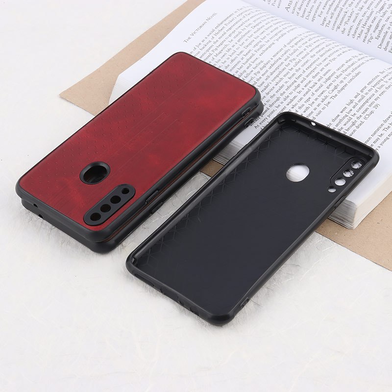 قاب چرمی Canary سامسونگ Galaxy A20s محافظ لنزدار