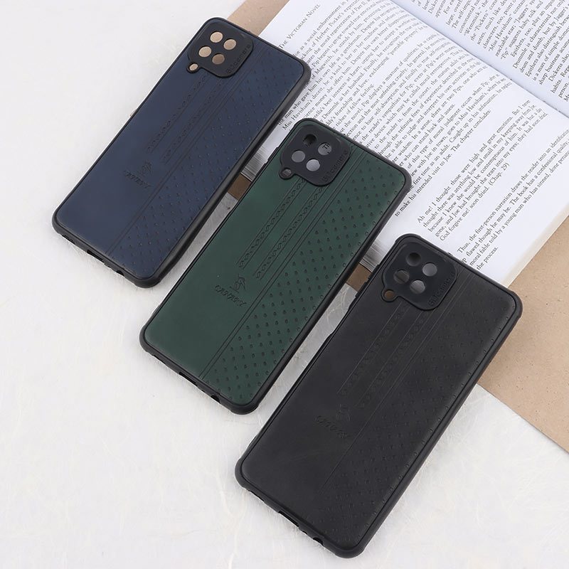 قاب چرمی Canary سامسونگ Galaxy A12 / M12 محافظ لنزدار