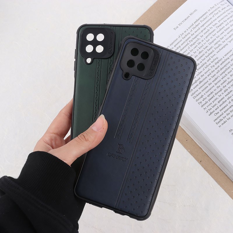 قاب چرمی Canary سامسونگ Galaxy A12 / M12 محافظ لنزدار