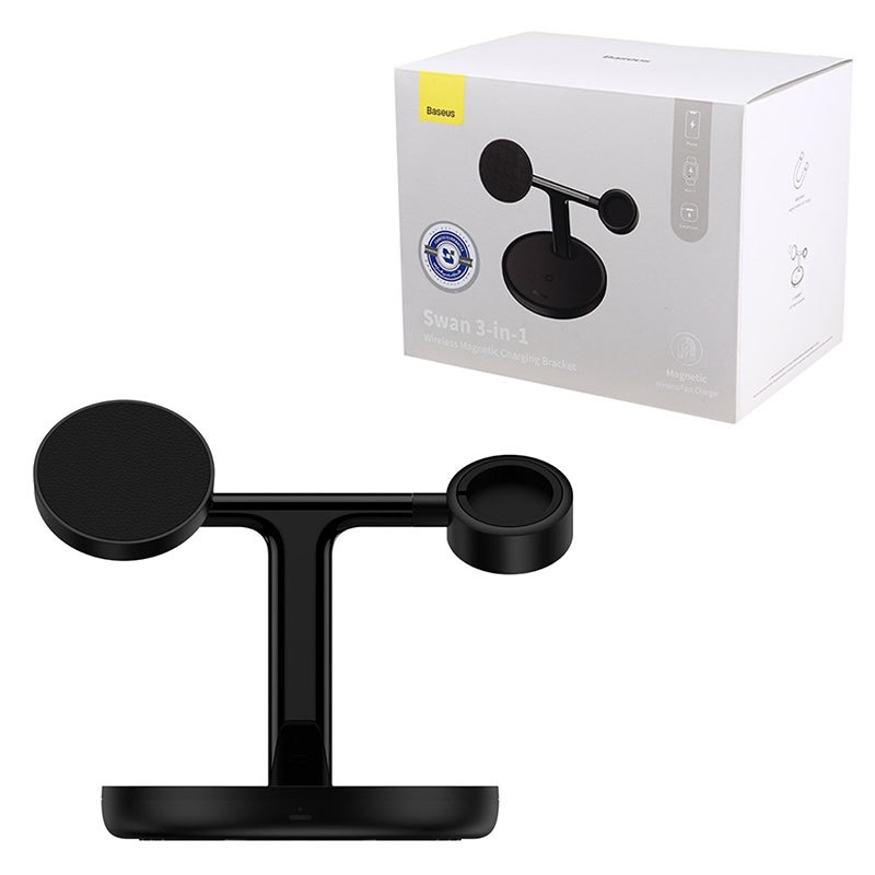 هولدر و شارژر وایرلس Baseus Swan Stand WXTE00010 20W