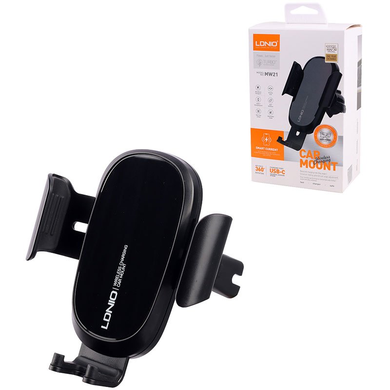 هولدر و شارژر وایرلس Ldnio MW21 QC3.0 PD 15W
