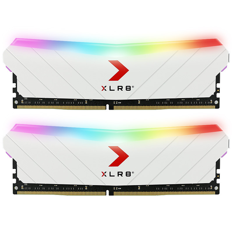 رم کامپیوتر PNY XLR8 RGB White DDR4 16GB 3200MHz CL16 Dual