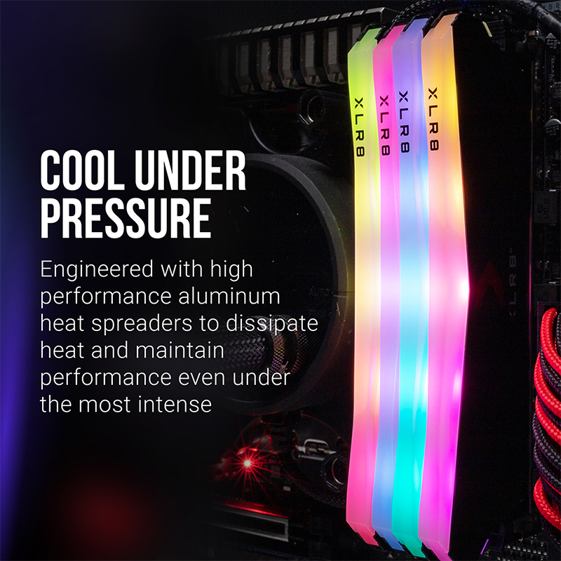رم کامپیوتر PNY XLR8 RGB DDR4 32GB 3200MHz CL16 Dual