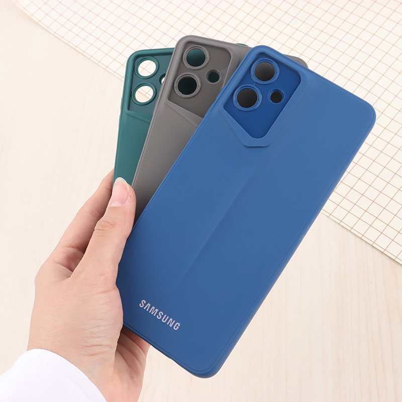 قاب ژله ای پورش دیزاین سامسونگ Galaxy A06 لوگو دار محافظ لنزدار