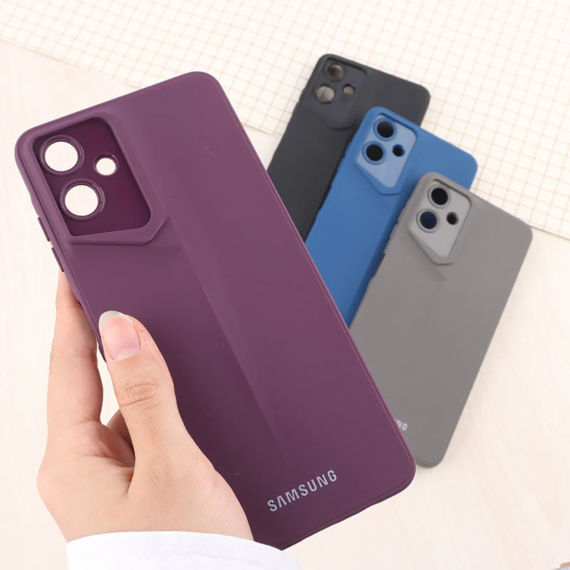 قاب ژله ای پورش دیزاین سامسونگ Galaxy A06 لوگو دار محافظ لنزدار