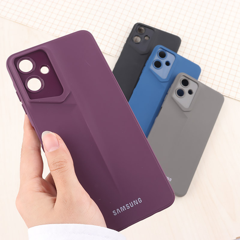 قاب ژله ای پورش دیزاین سامسونگ Galaxy A06 لوگو دار محافظ لنزدار