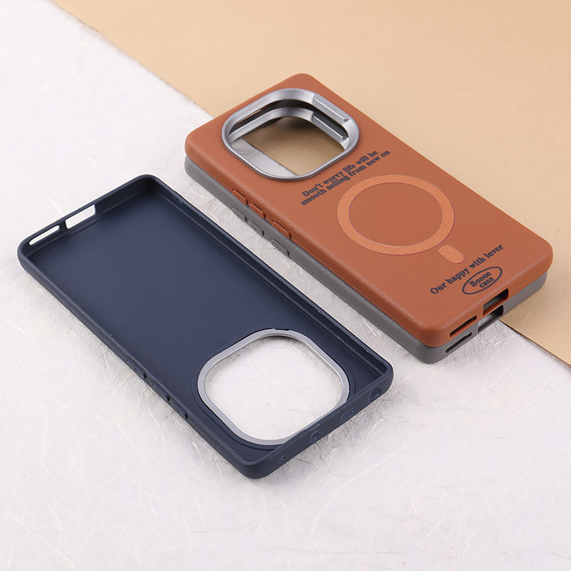 قاب چرمی شیائومی Redmi Note 14 Pro 4G طرح مگ سیف
