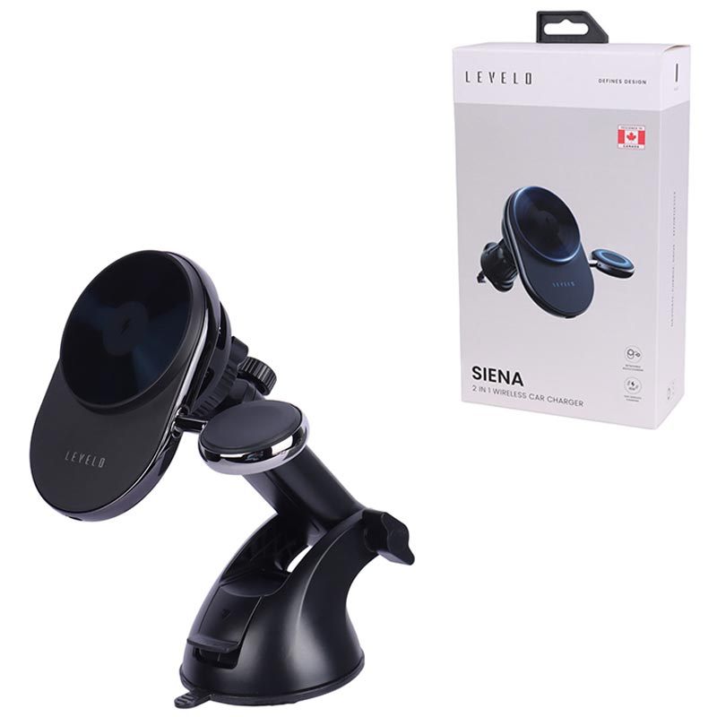 هولدر و شارژر وایرلس Levelo Siena LVLS21WCBK 15W