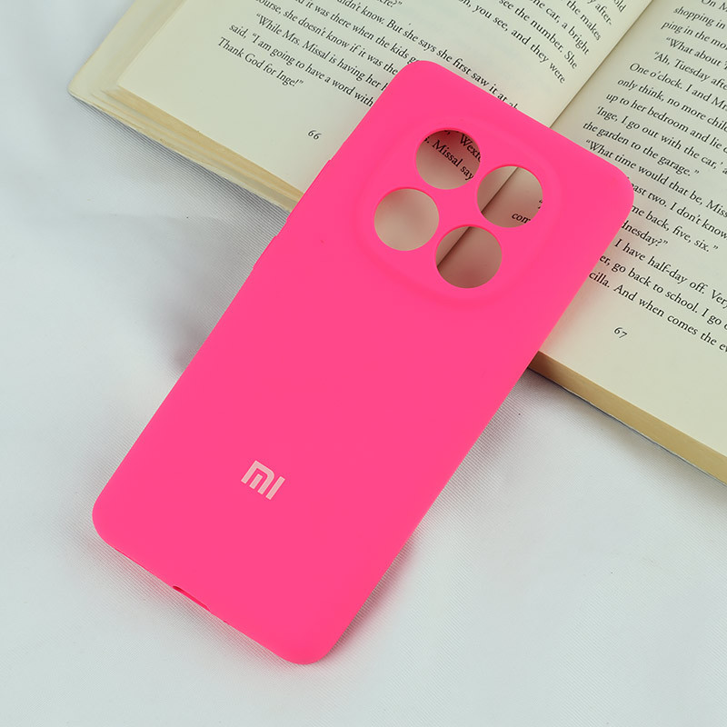 قاب سیلیکونی اصلی زیربسته شیائومی Redmi Note 14 Pro 5G محافظ لنزدار