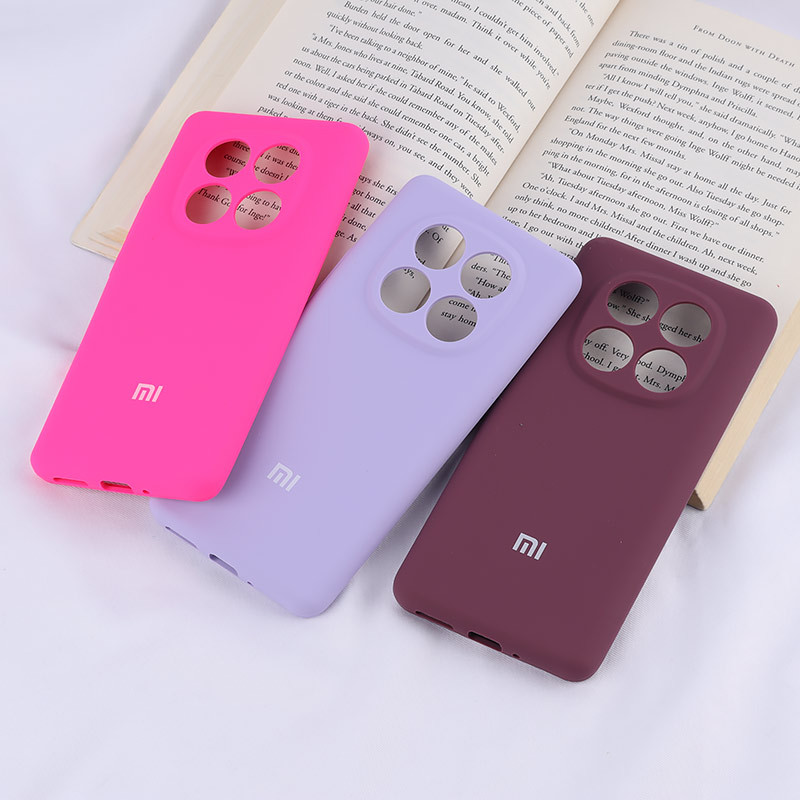 قاب سیلیکونی اصلی زیربسته شیائومی Redmi Note 14 Pro 5G محافظ لنزدار