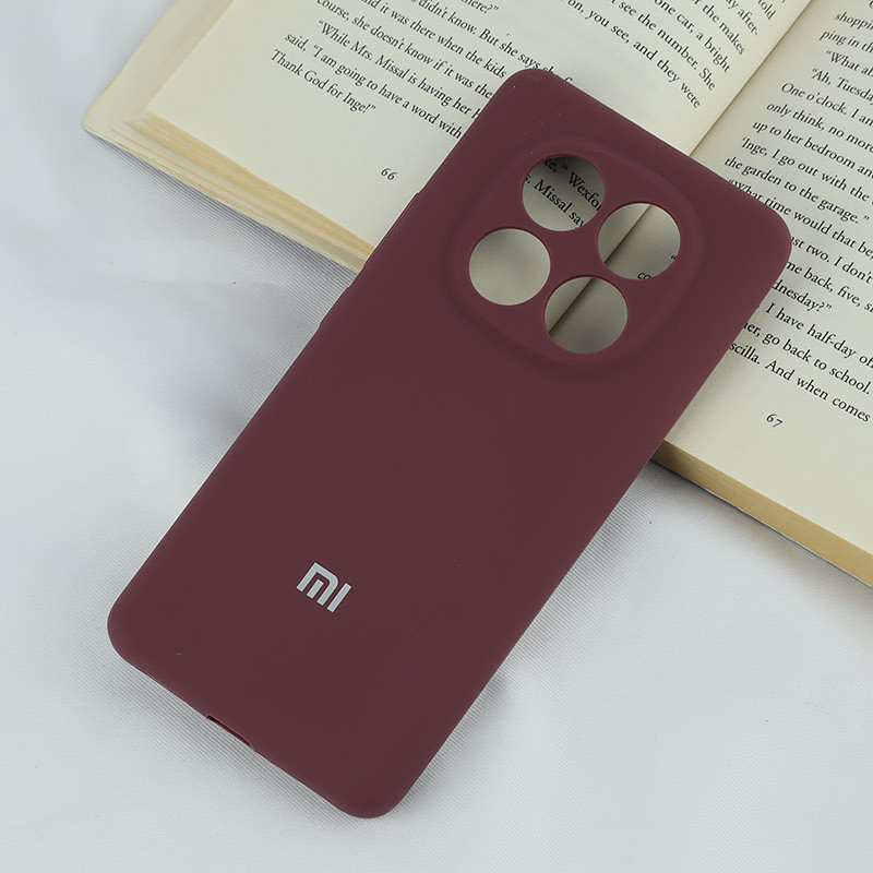 قاب سیلیکونی اصلی زیربسته شیائومی Redmi Note 14 Pro 5G محافظ لنزدار