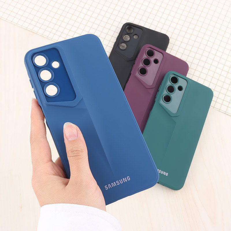 قاب ژله ای پورش دیزاین سامسونگ Galaxy A16 4G / A16 5G لوگو دار محافظ لنزدار