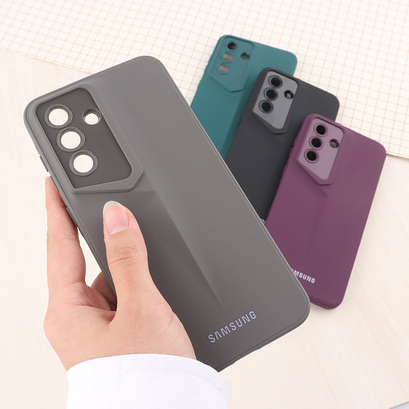 قاب ژله ای پورش دیزاین سامسونگ Galaxy A56 لوگو دار محافظ لنزدار