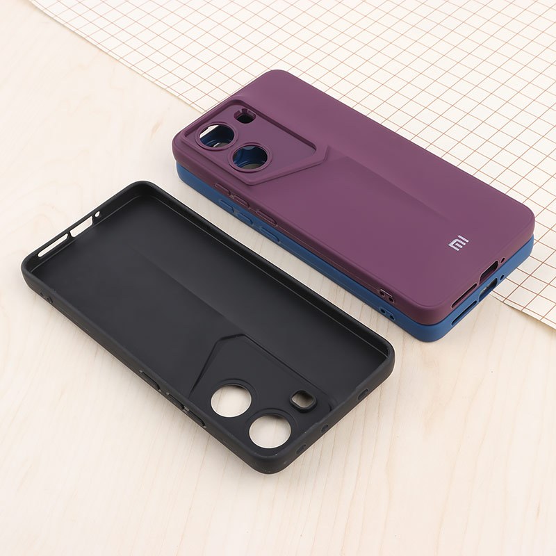قاب ژله ای پورش دیزاین شیائومی Poco X7 Pro لوگو دار محافظ لنزدار