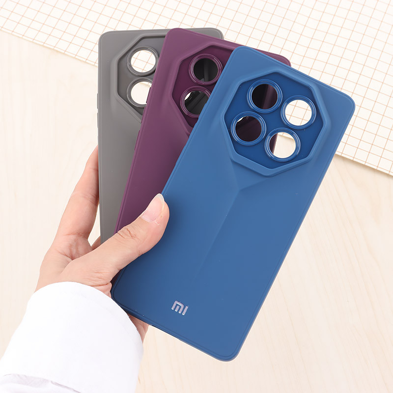 قاب ژله ای پورش دیزاین شیائومی Redmi Note 14 Pro 4G لوگو دار محافظ لنزدار