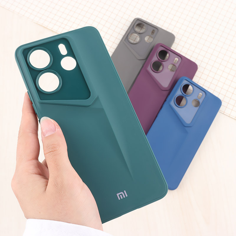 قاب ژله ای پورش دیزاین شیائومی Redmi Note 14 لوگو دار محافظ لنزدار