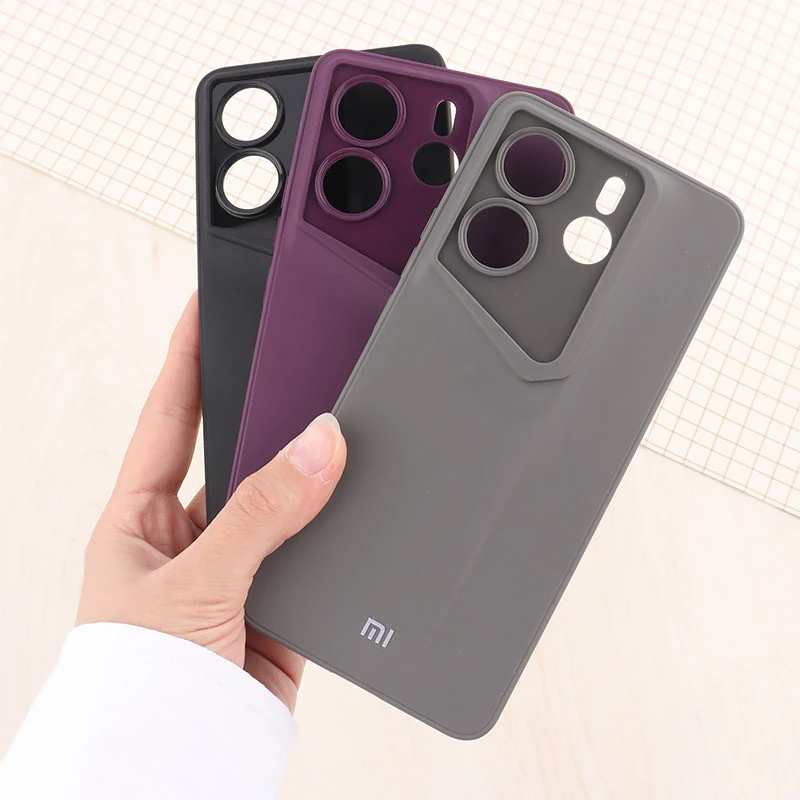 قاب ژله ای پورش دیزاین شیائومی Redmi Note 14 لوگو دار محافظ لنزدار