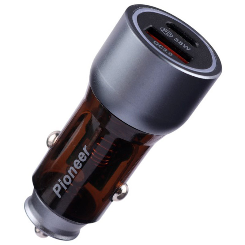 شارژر فندکی فست شارژ Pioneer YSC-66 QC3.0 PD 3A 38W