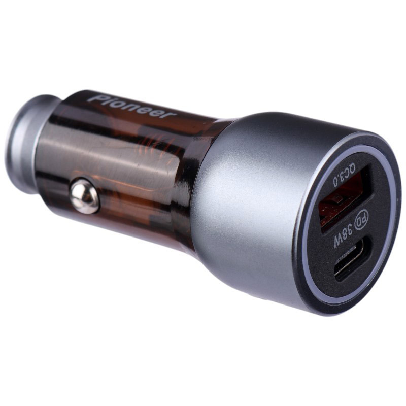 شارژر فندکی فست شارژ Pioneer YSC-66 QC3.0 PD 3A 38W