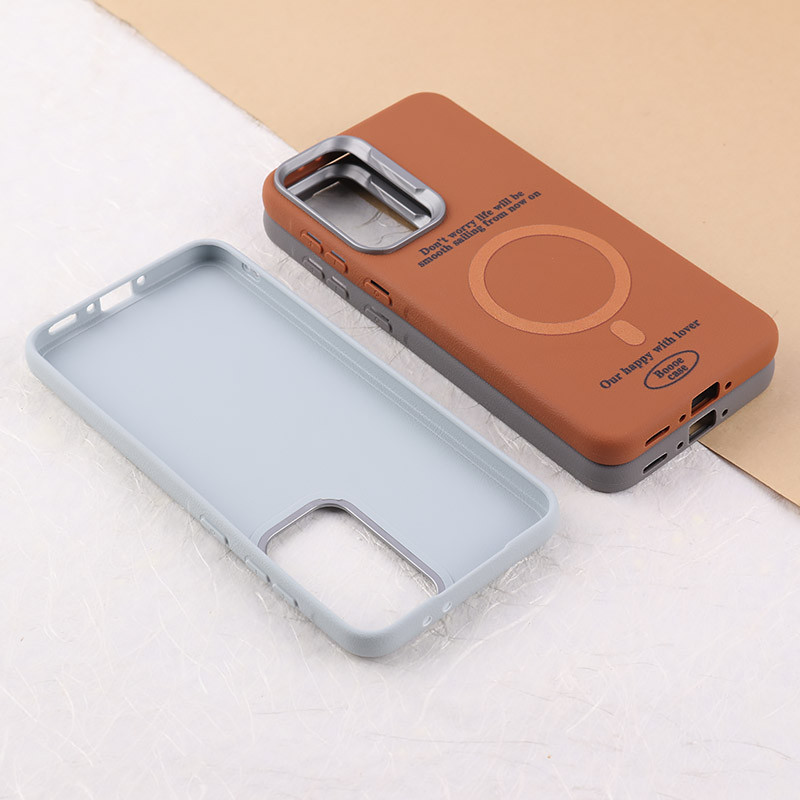 قاب چرمی سامسونگ Galaxy A56 طرح مگ سیف