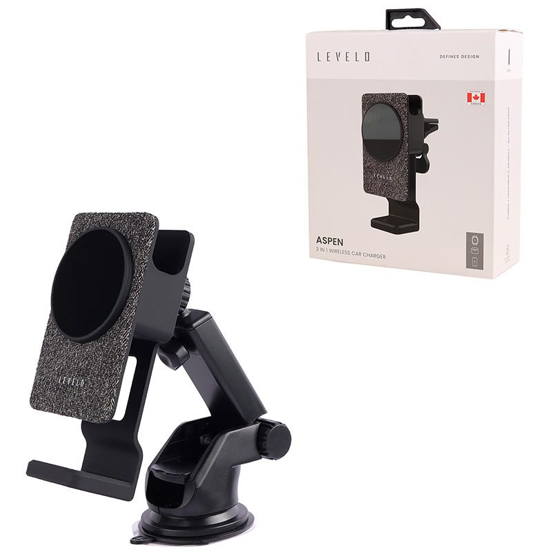 هولدر و شارژر وایرلس Levelo LVLS31CCGY 15W