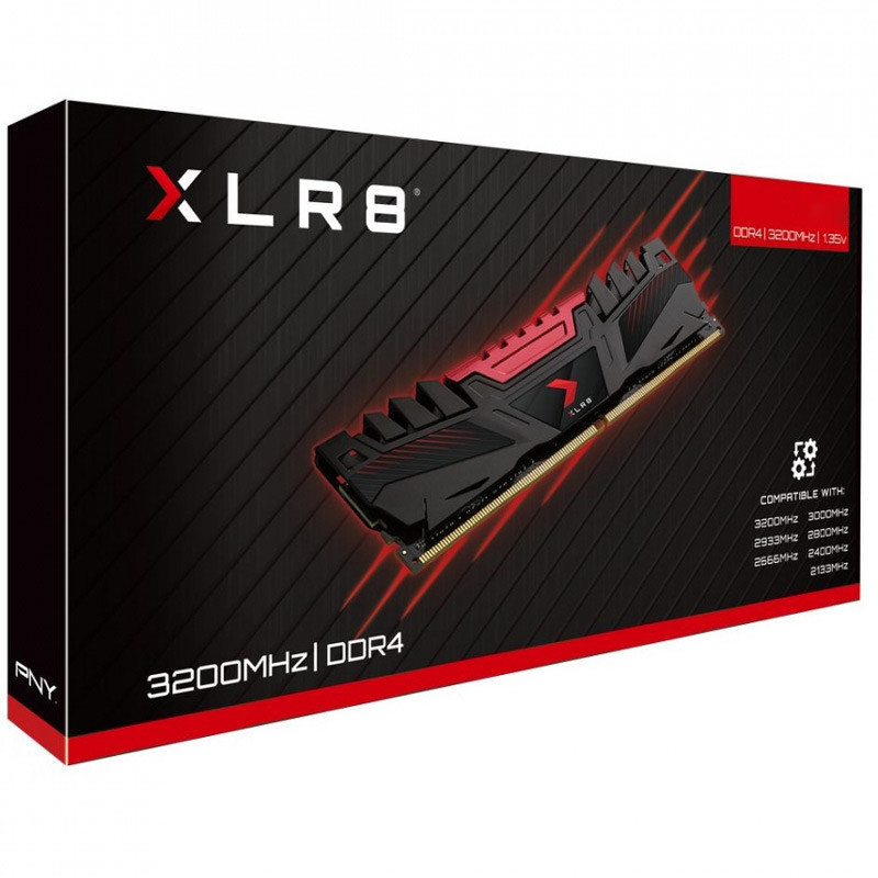 رم کامپیوتر PNY XLR8 DDR4 8GB 3200MHz CL16 Single