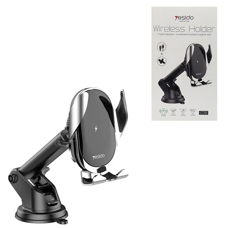 هولدر و شارژر وایرلس Yesido C78 15W