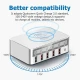 شارژر و تستر WLX 818PF 6Port QC3.0 PD 50W Type-C/USB