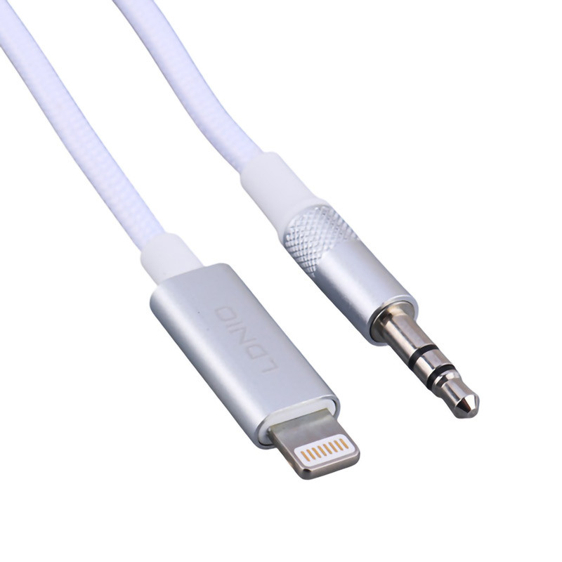 کابل تبدیل Lightning به AUX الدینیو LS-Y81i طول 1 متر