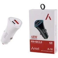 شارژر فندکی فست شارژ Ansel A-18 QC3.0 PD 3A 30W