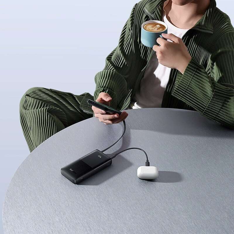 پاور بانک فست شارژ باسئوس Baseus Bipow 2 P10077101113 PD 20W ظرفیت 10000 میلی آمپر ساعت