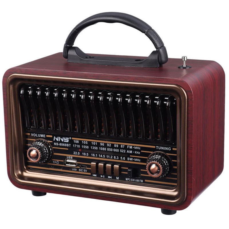 رادیو اسپیکر بلوتوثی رم و فلش خور NNS NS-8069BT