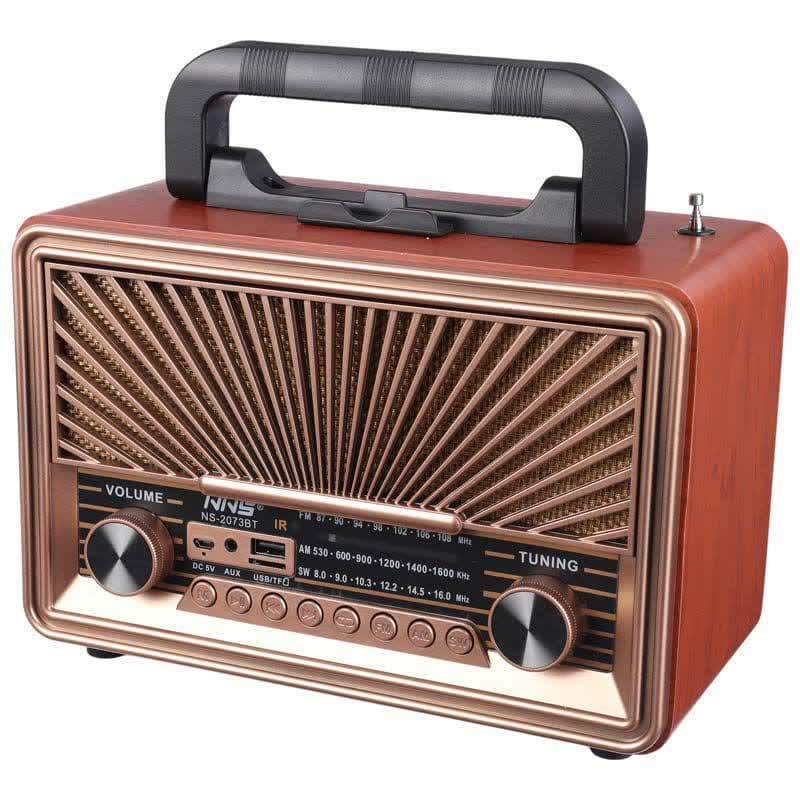رادیو اسپیکر بلوتوثی رم و فلش خور NNS NS-2073BT + ریموت کنترل