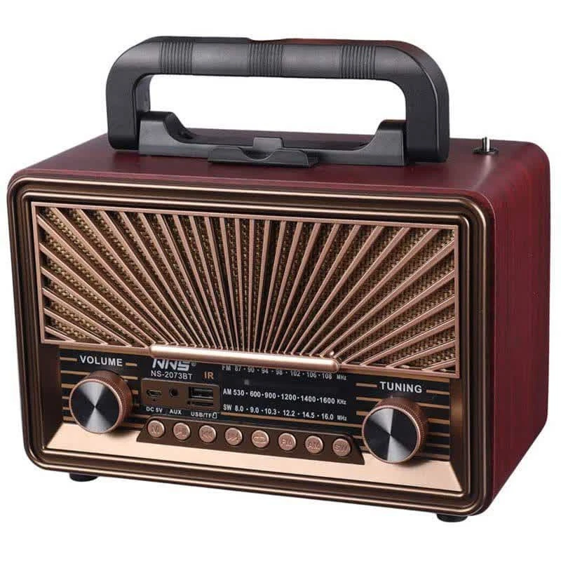 رادیو اسپیکر بلوتوثی رم و فلش خور NNS NS-2073BT + ریموت کنترل