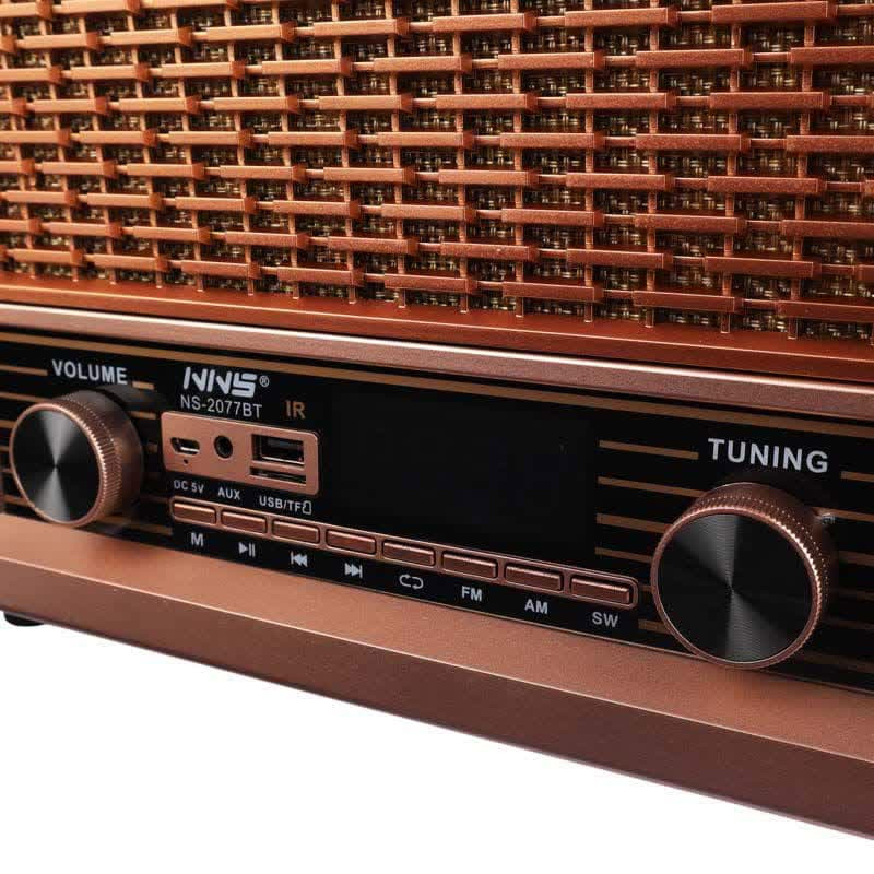رادیو اسپیکر بلوتوثی رم و فلش خور NNS NS-2077BT + ریموت کنترل