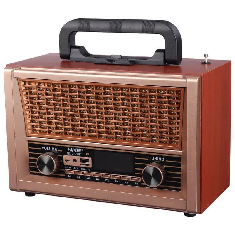 رادیو اسپیکر بلوتوثی رم و فلش خور NNS NS-2077BT + ریموت کنترل