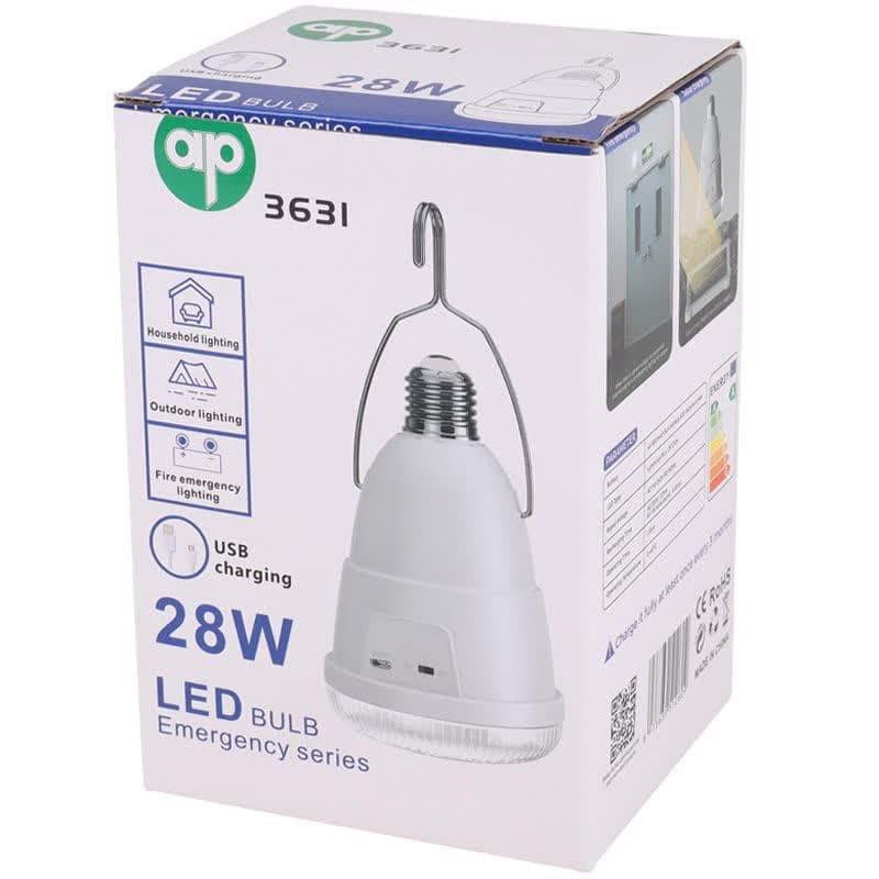 لامپ آویز دار شارژی AP 3631 28W + پنل خورشیدی