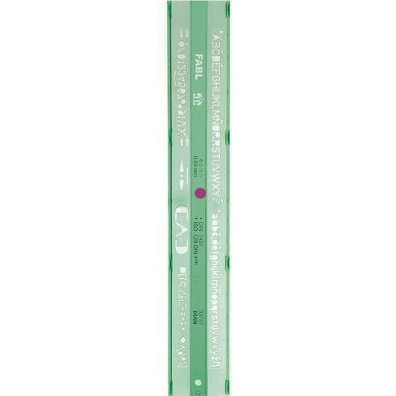 شابلون حروف و اعداد لاتین FABL 0.6mm