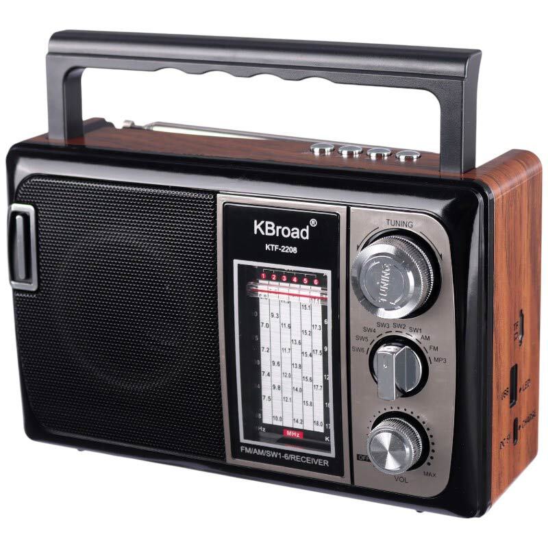 رادیو اسپیکر بلوتوثی رم و فلش خور خورشیدی KBroad KTF-2208
