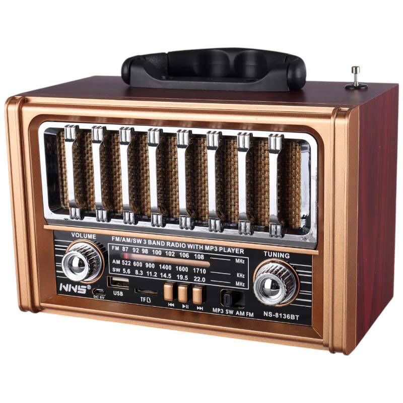رادیو اسپیکر بلوتوثی رم و فلش خور NNS NS-8136BT