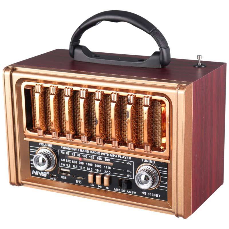 رادیو اسپیکر بلوتوثی رم و فلش خور NNS NS-8136BT