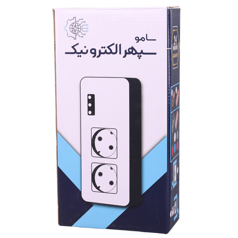 محافظ برق یخچال و فریزر 2 خانه ارت دار سامو سپهر الکترونیک SSE 100 با کابل 3 متری