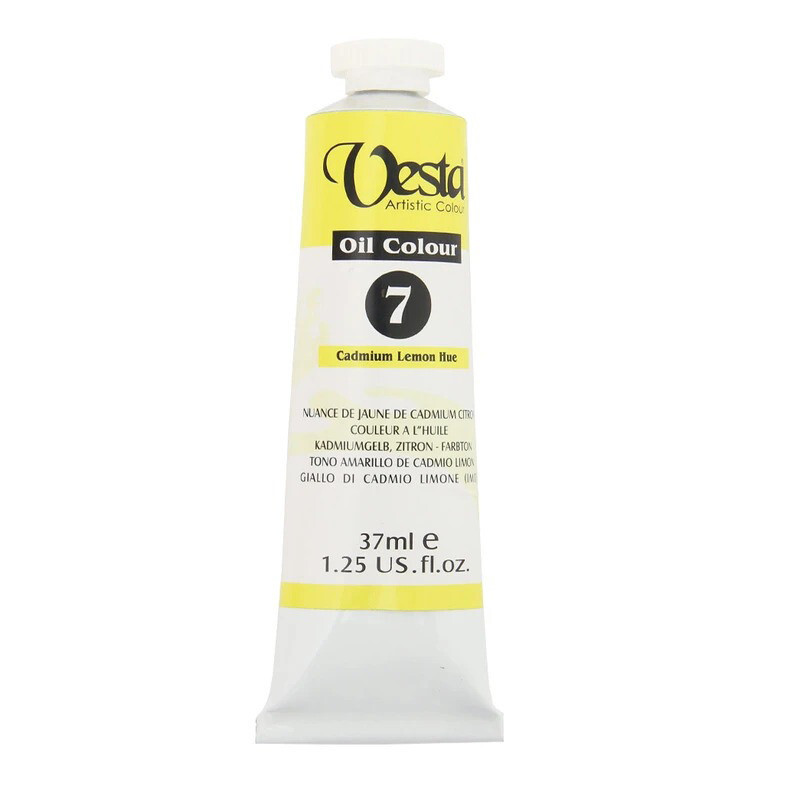 رنگ روغن وستا Cadmium Lemon Hue 7 حجم 37 میلی لیتر
